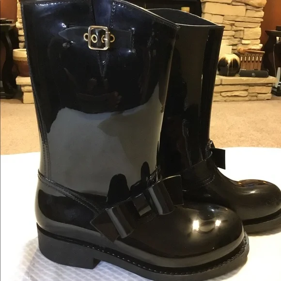 Red Valentino rubber rain boots - Picture 1 of 11
